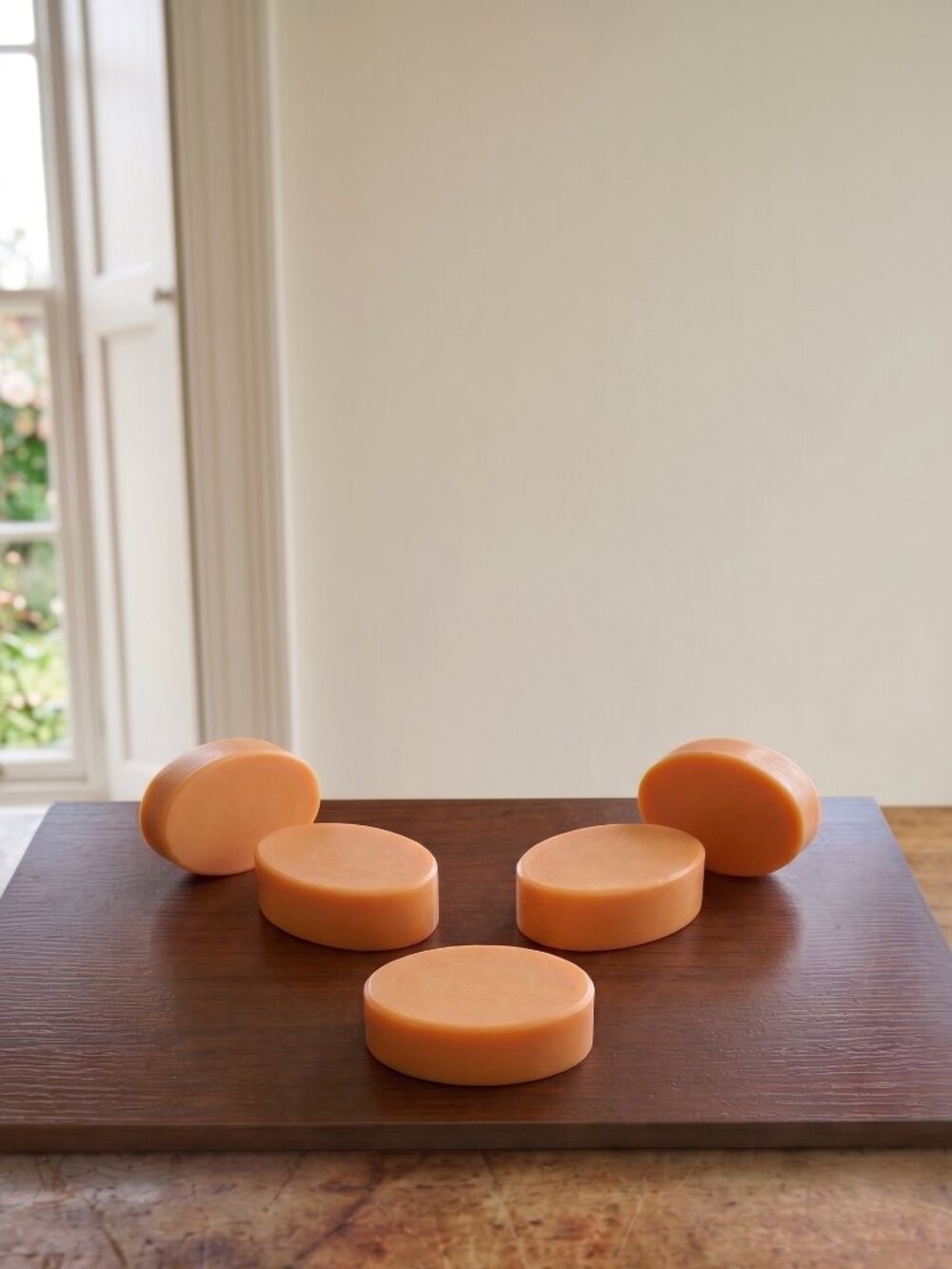 Sunrise Citrus Botanical Oval Hand Poured Goat Milk Soap Bar